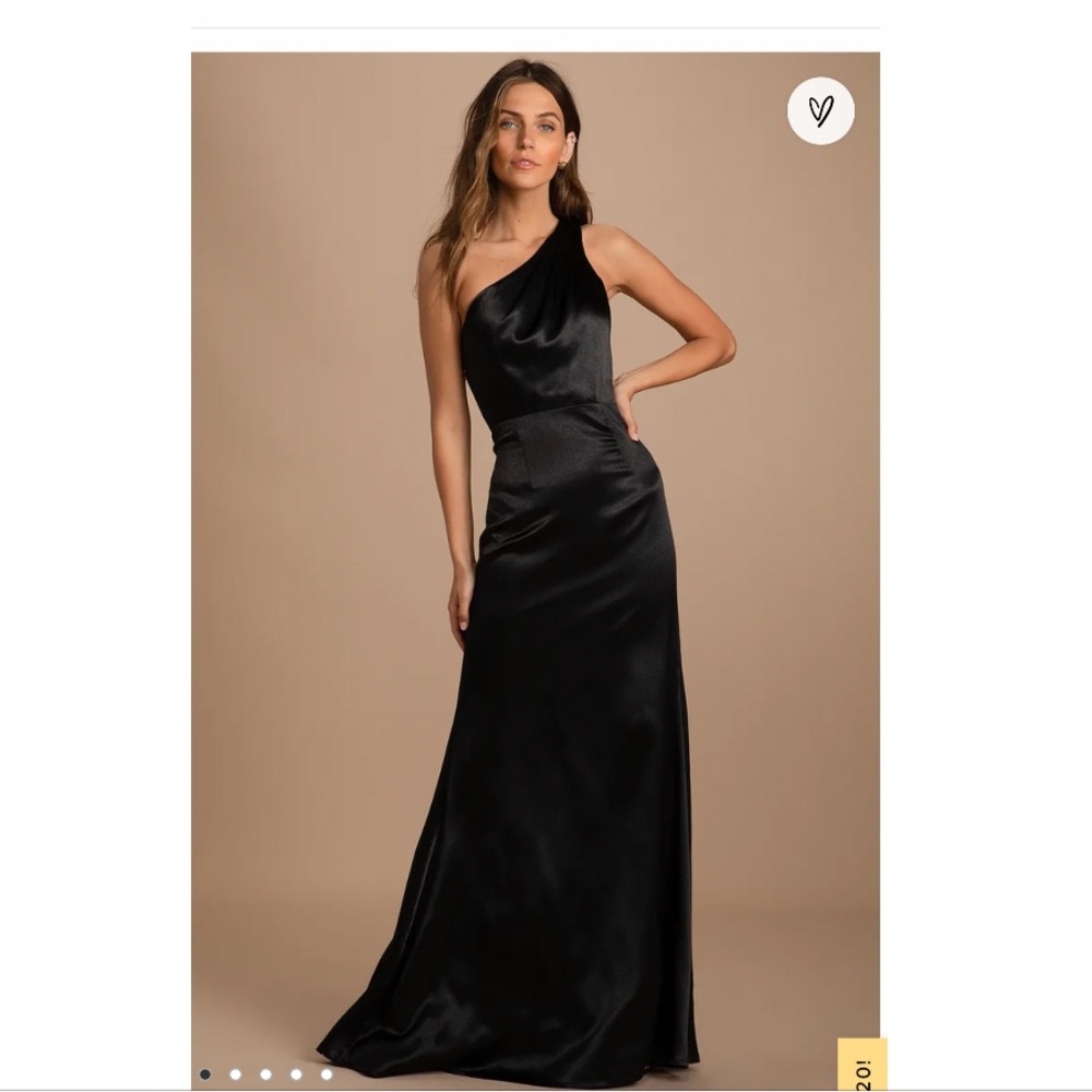 Black one shoulder dress